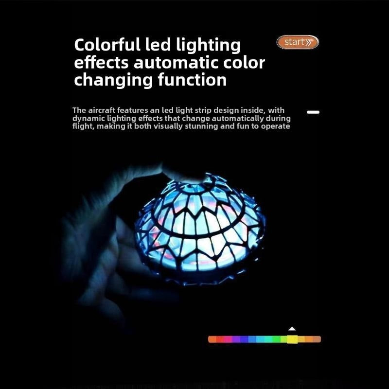 UFO Magic Flying Ball Toy with LED Light – Hand-Controlled Boomerang Hover Ball with Intelligent Gesture Sensing, Suitable for Indoor/Outdoor Play, Parties, and Gifts for Kids, Boys, and Girls (Halloween/Christmas)