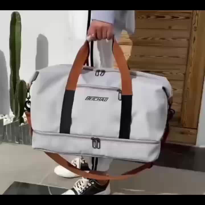 Women's Large Capacity Travel Bag with Dry/Wet Separation – Gym Yoga Fitness Duffel Bag, Weekend Overnight Tote Handbag for Travel, Leisure & Outdoor, Multiple Color Options Available