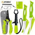 Professional Fishing Knife Set 10/16PCS Fillet & Boning Knife with Road Runner Pliers, Fish Lip Gripper, Knife Sharpener, Retractable S-Buckle Harness, Dishwasher Safe V-Grind Blade - Gift for Fishermen