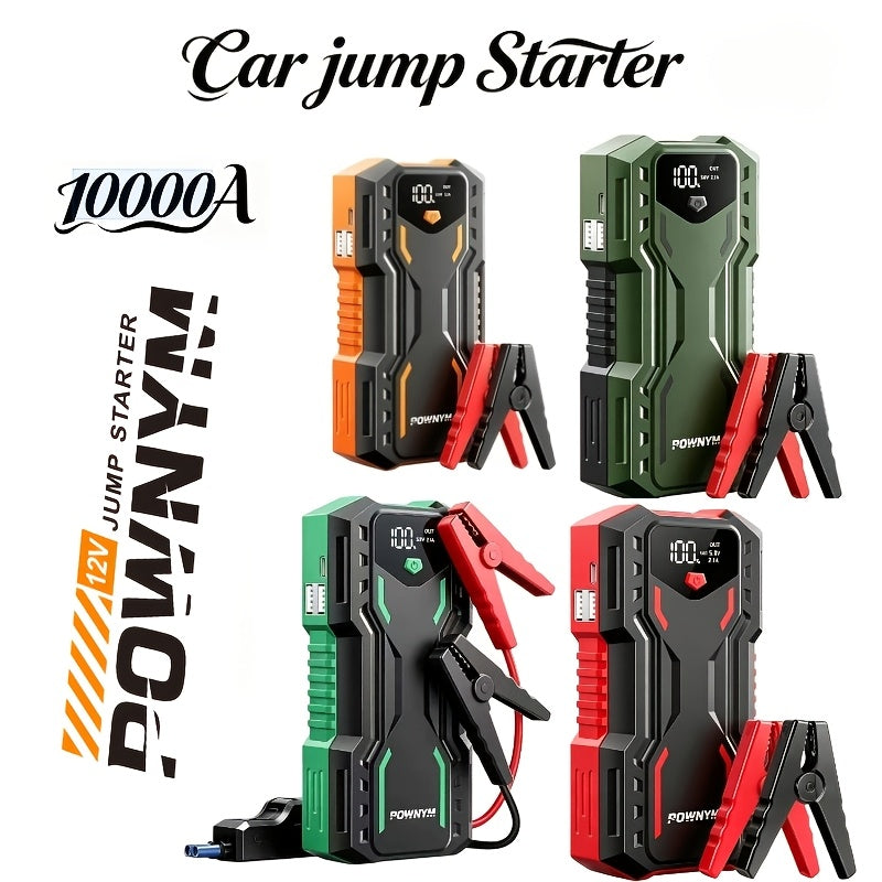 10000A 7-in-1 Car Jump Starter with 150PSI Air Pump – Portable Battery Booster for Gas & Diesel Engines, High-Pressure Pump, Vehicle Emergency Kit, Power Bank