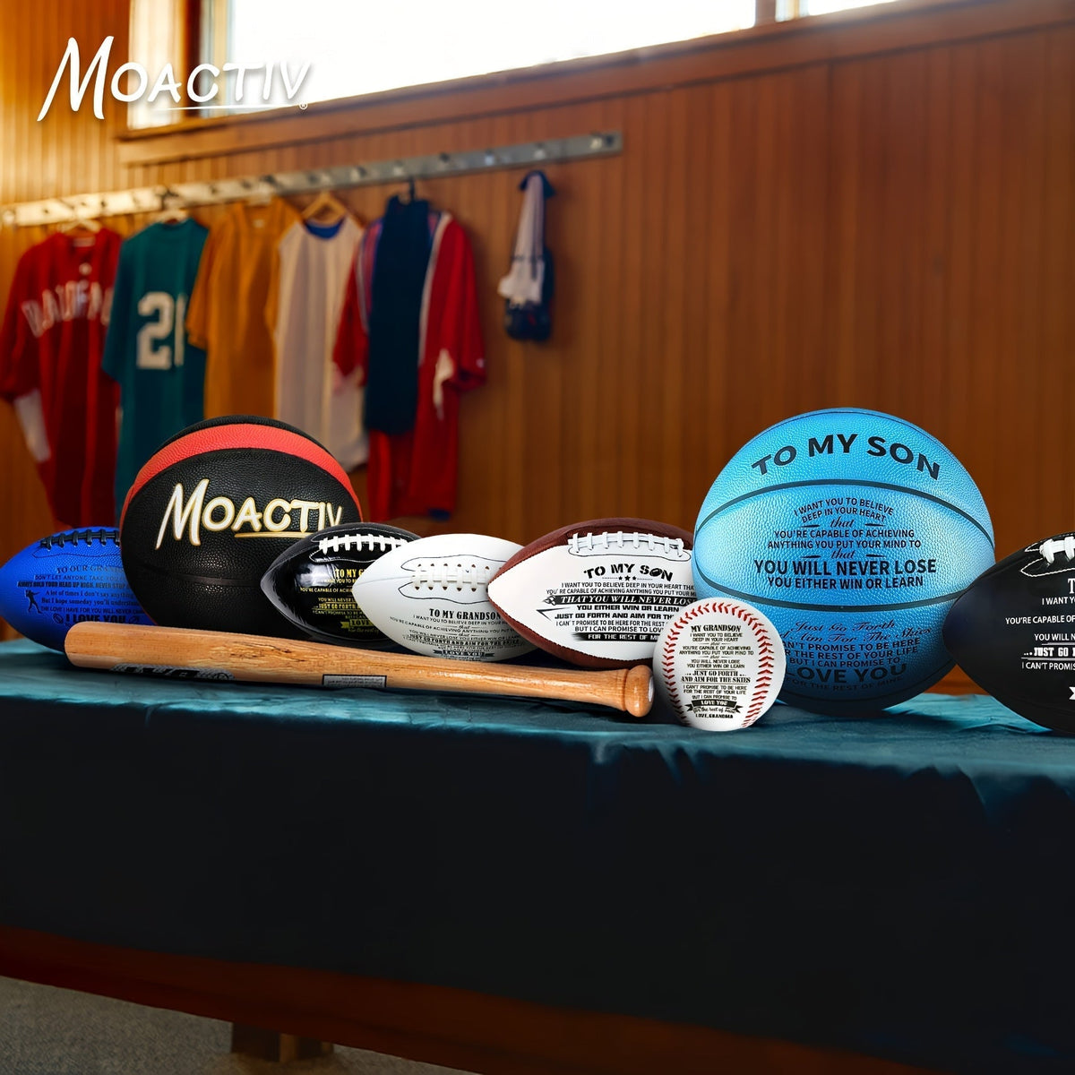 Engraved Basketball for Grandson & Son – Personalized Inspirational Size 7 Basketball with Pump, Motivational Gift for Birthday, Christmas, Anniversary, Blue Red Gold Black