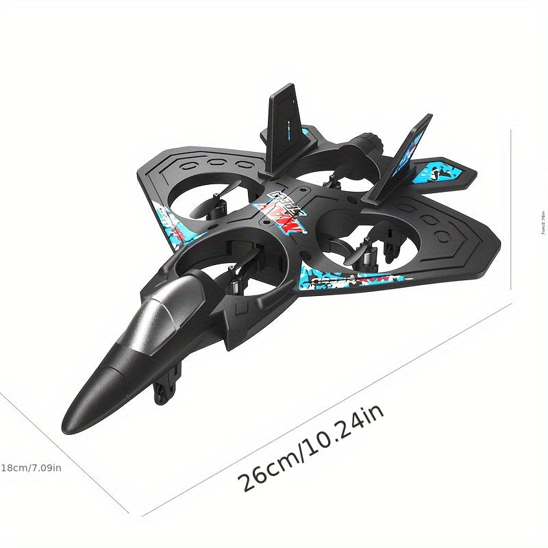 Rechargeable RC Drone for Beginners with Altitude Hold & Remote Control – Mini Quadcopter for Kids & Adults, Indoor/Outdoor Flying Toy Gift, Black Blue Red