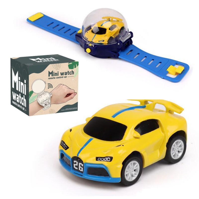 RC Car Watch Toy for Kids – Mini Wearable Remote Control Electric Racing Car, Metal Alloy Stunt Vehicle, Cool Birthday, Christmas, Halloween Gift for Boys and Girls Ages 6+