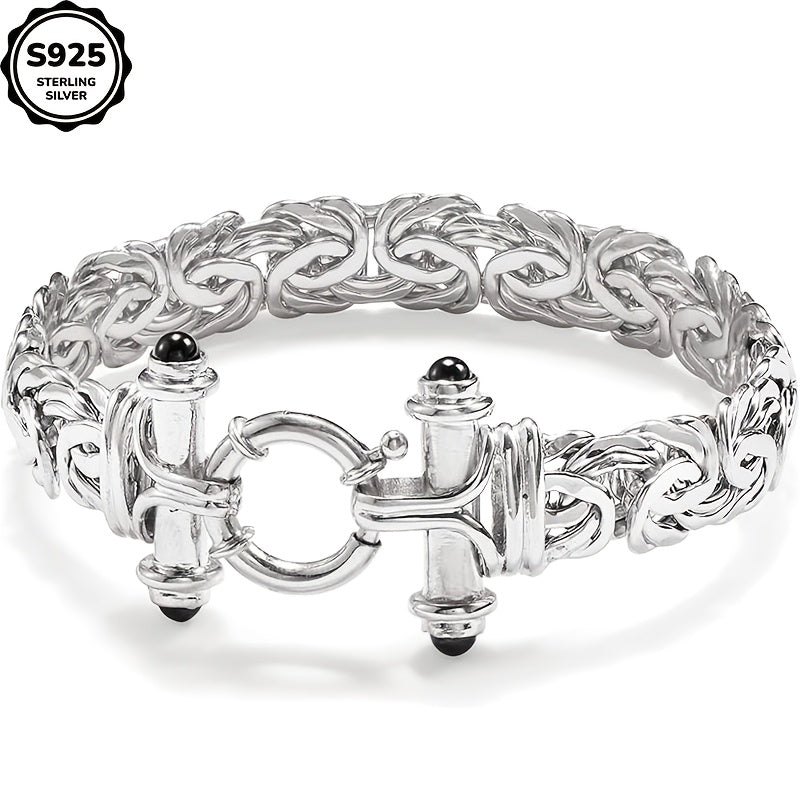 925 Sterling Silver Classic Women's Bracelet with Gift Box - Elegant Silver and Gold Wrist Jewelry for Birthday, Valentine's Day, Graduation, Christmas & Special Occasion Gift for Women