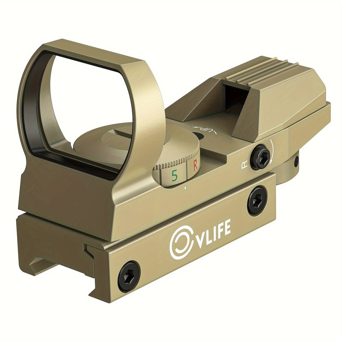 1x22x33 Red and Green Dot Sight with 20mm Picatinny Rail - 4 Reticles, 5 Brightness Settings, Wide Field of View Scope for Rifles and Shotguns