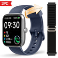 Smartwatch with Alexa Built-In, 1.95" Large HD Screen, Wireless Bluetooth Calling, 100+ Sport Modes, Fitness Tracker, Pedometer, Heart Rate & Sleep Monitor – iPhone & Android Compatible, Unisex for Men & Women, 12 Colors