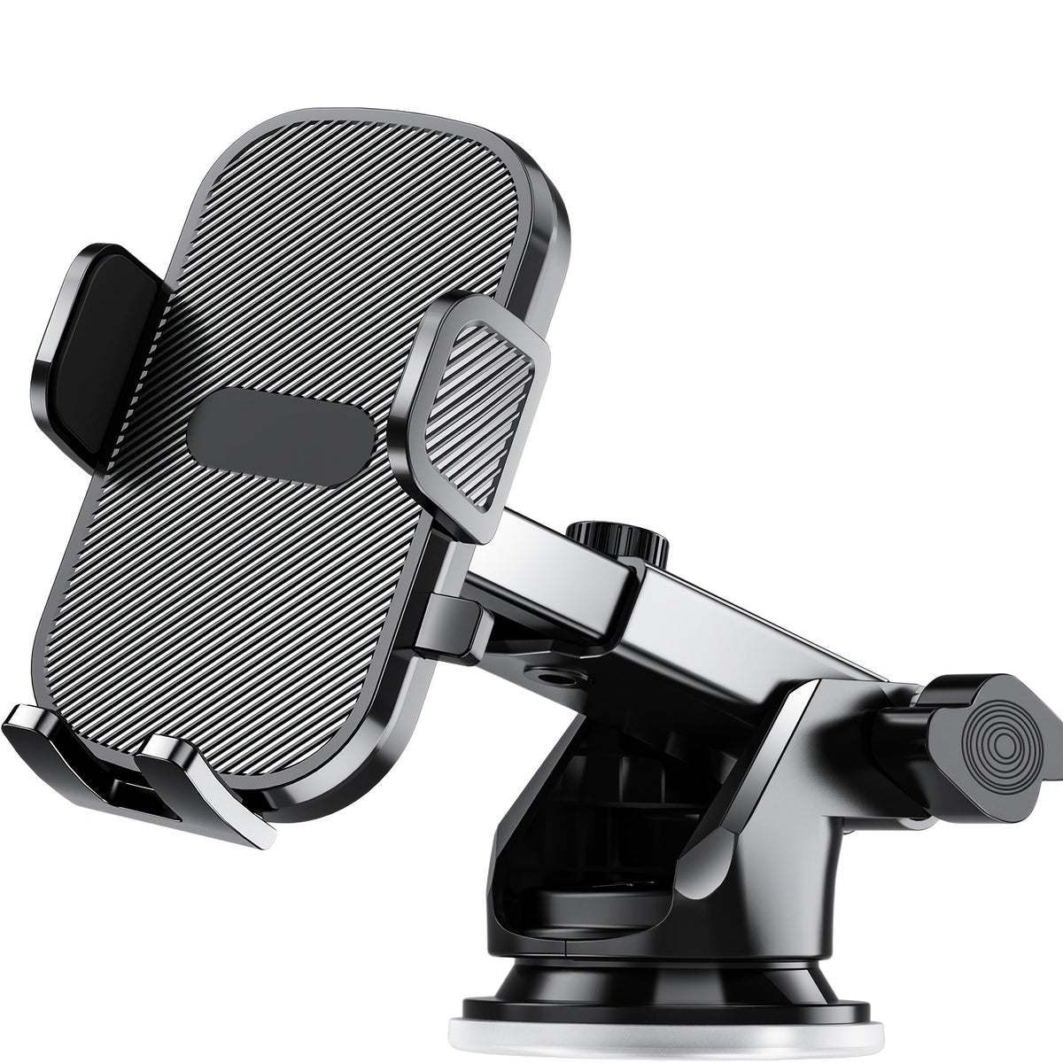 3-in-1 Car Phone Holder: Suction Cup & Air Vent Mount | 360° Rotation, 6.5"-8.5" Telescopic Arm, 60lb Nano-Gel Suction, Scratch-Proof – Universal Fit for iPhone, Samsung, Google & All 4"-7.2" Phones