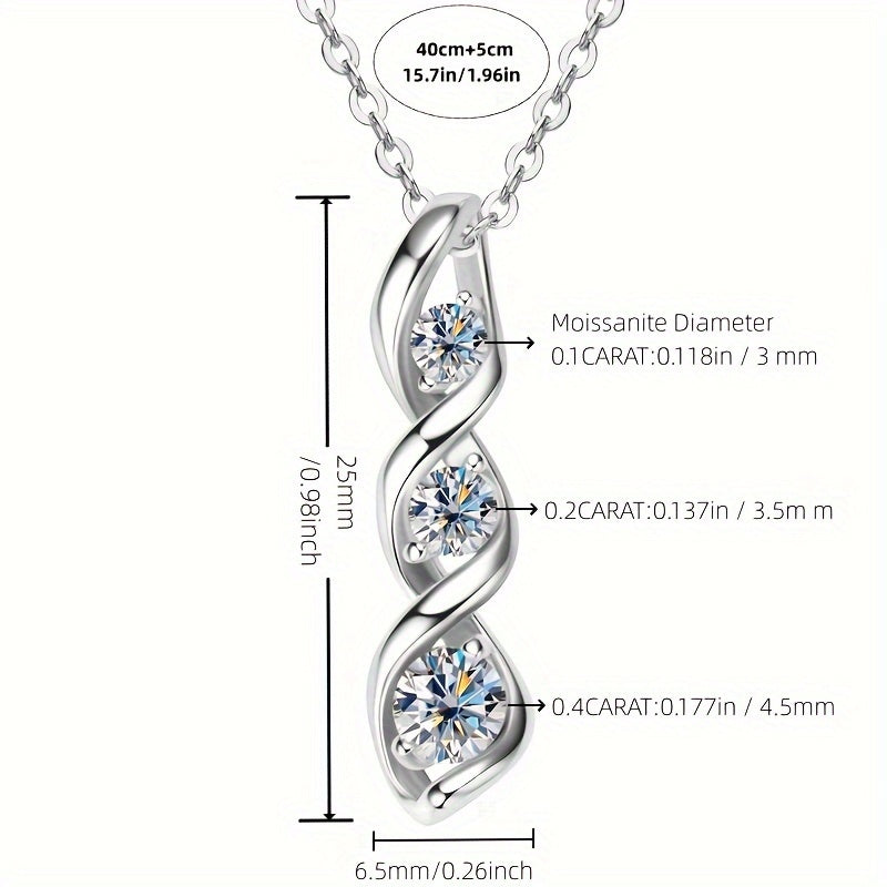 925 Sterling Silver Moissanite Hexagram Star Pendant Necklace for Women – Hypoallergenic Nickel-Free Vintage-Inspired Design, Sparkling CZ Star of David Necklace, Perfect Mother’s Day Gift for Her