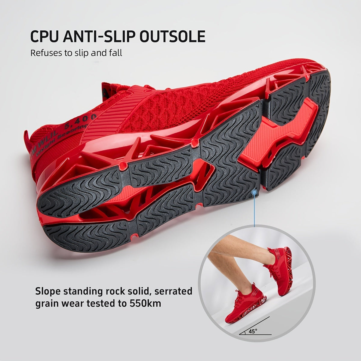 Men's Lightweight Breathable Running Shoes, Non-Slip TPU Sole, EVA Cushion, Lace-Up Low-Top Sneakers, 3 Colors, Sizes US 7.5-13, All-Season Wear-Resistant Training Casual Athletic Shoes