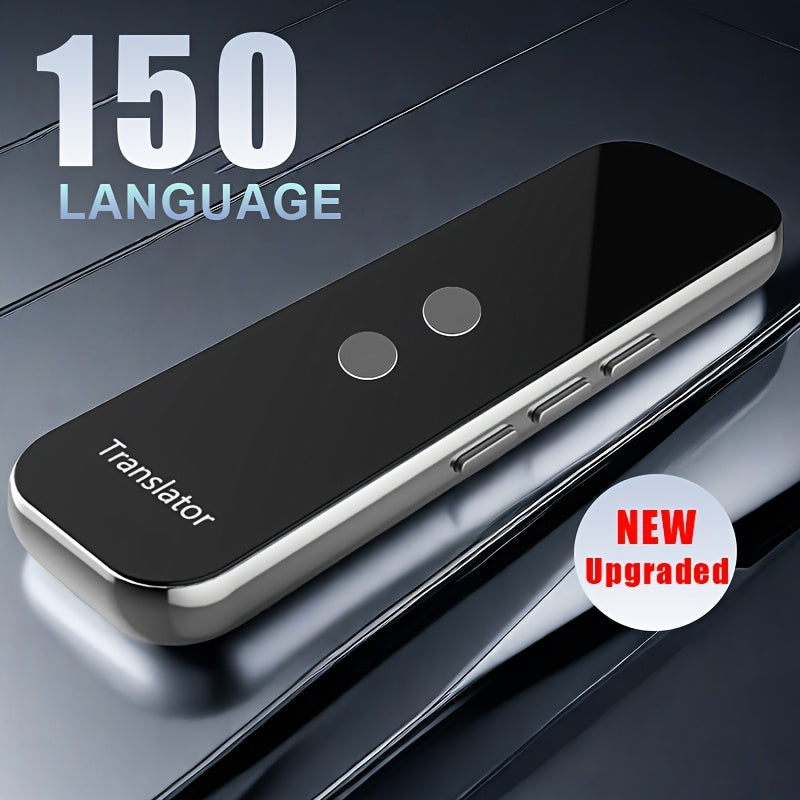 Portable Two-Way Instant Voice Translator Device with App Connectivity, Supporting 137 Languages, High Accuracy for Travel, Business, and Learning, Includes Headphones