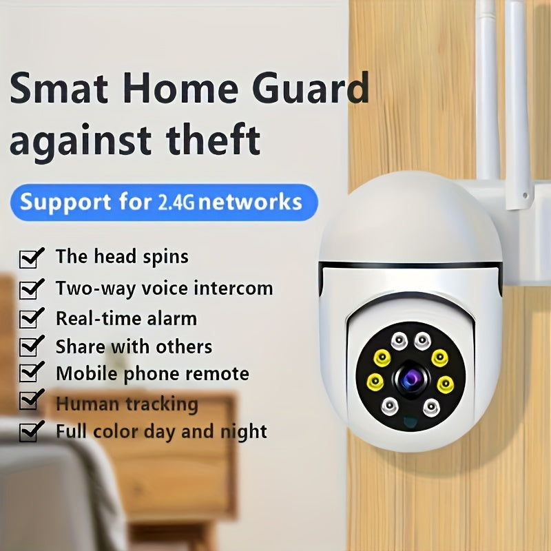 4-Pack 5G WiFi Security Camera 1080P – 360° PTZ Panorama, Smart PIR Motion Detection, Color Night Vision, Two-Way Audio, IP54 Weatherproof, Indoor & Outdoor Home Surveillance with App Remote Viewing