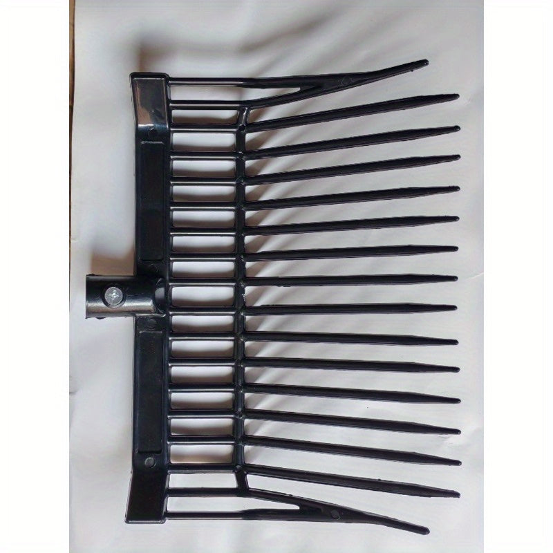16-Tooth ABS Plastic Stable Fork, Lightweight Rust-Resistant Durable Manure Fork for Horse Farms, Stables, and Barn Cleaning, Labor-Saving Feed Fork Tool