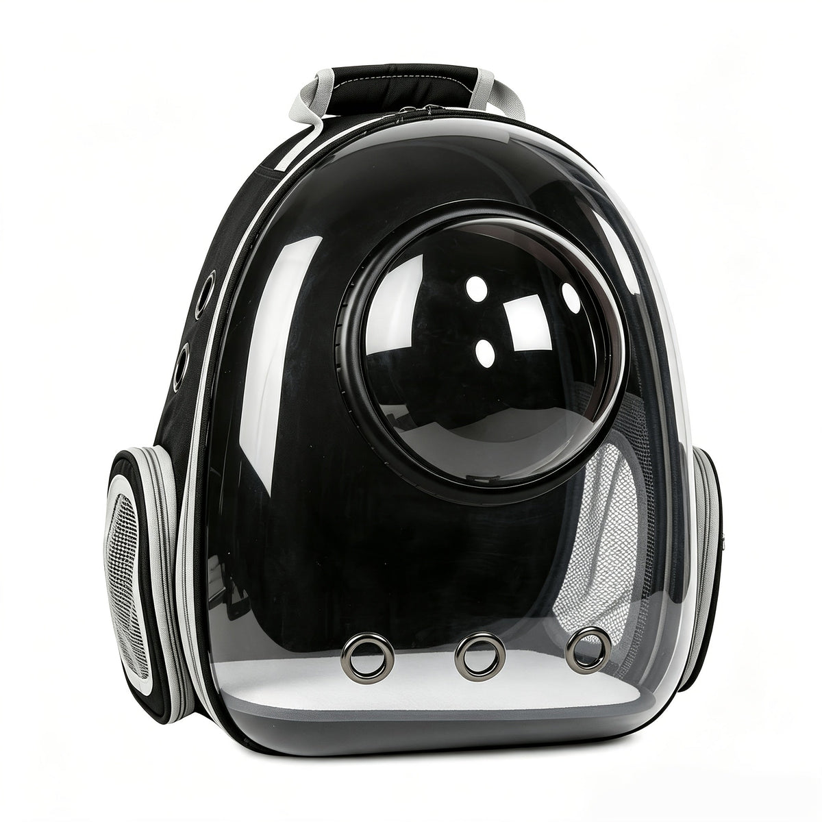 Space Capsule Cat Backpack Carrier - Transparent Window Double Shoulder Portable Pet Bag for Cats and Small Dogs Travel Hiking Outdoor - Bubble Backpack Cat Carrier Black