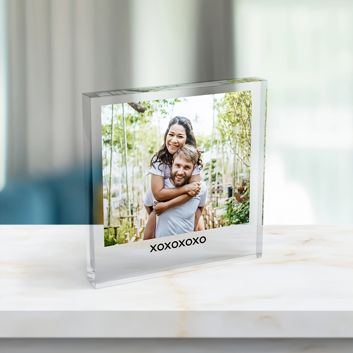 Custom Acrylic Photo Block - Personalized Pet Memorial Keepsake with "Love You Forever" Engraving, High-Quality Photo Print for Dog & Cat Loss, Home Decor Memorial Gift for Pet Lovers & Anniversaries