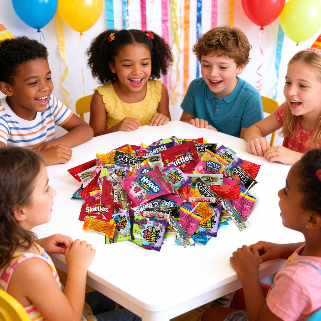 Assorted Bulk Candy Variety Pack - 4 Pounds Individually Wrapped Mix for Pinatas, Parties, Offices, Christmas, Holidays, Birthdays & Gifting