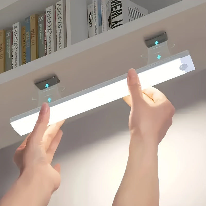 3-Piece Motion Sensor LED Night Light - USB Charging, Magnetic No-Drill Install - Warm & White Light - 20cm, 30cm & 50cm - For Home & Office