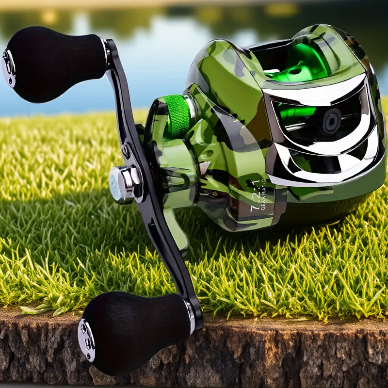 Heavy-Duty High-Speed Spinning Fishing Reel with Aluminum Alloy Gear Ratio for Saltwater and Freshwater, Suitable for Experienced Anglers Targeting Big Fish