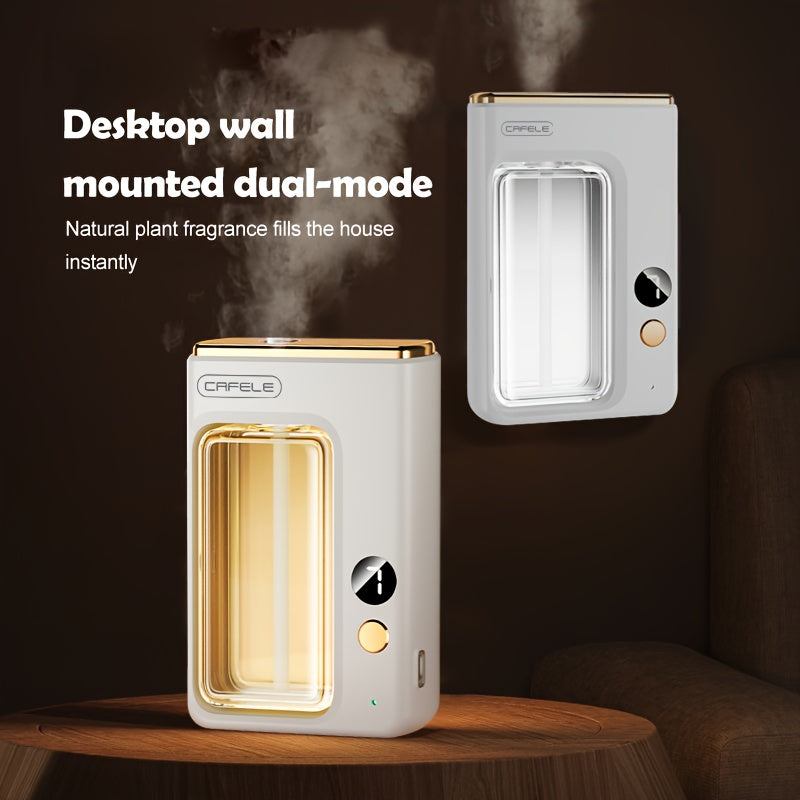 Aroma Diffuser with Essential Oils Set, Large Capacity, 7-Level Mist, USB Powered, Auto Shut-Off, Bedroom Humidifier, Home Aromatherapy Diffuser with Encounter, Shangri-La, Gardenia, Hilton, and Ocean Scents