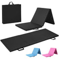 Tri-Fold Exercise Mat, 1.5" Thick with Carrying Handles - High-Density Foam Foldable Gym Mat for Gymnastics, Yoga, MMA, Core Workouts & Stretching, 72" x 24", Easy Storage & Portable