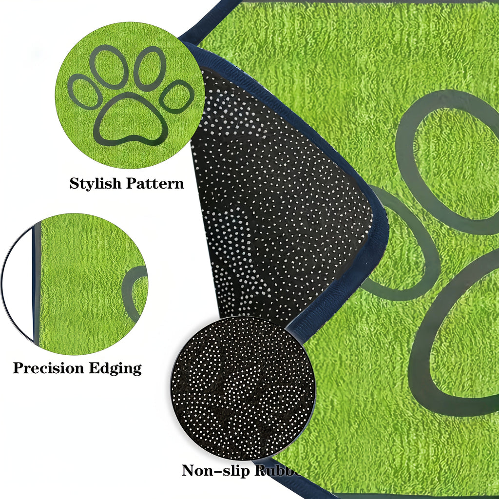 Washable Dog Pee Pad Reusable Non-Slip Training Mat - Super Absorbent Polyester Puppy Pad for Crate, Sofa & Floor, Tear-Resistant Machine Washable Puppy Training Pads for Small & Medium Dogs, S & L Sizes