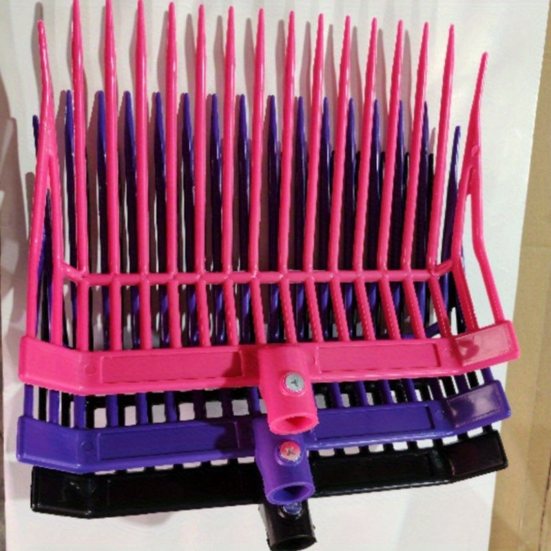 16-Tooth ABS Plastic Stable Fork, Lightweight Rust-Resistant Durable Manure Fork for Horse Farms, Stables, and Barn Cleaning, Labor-Saving Feed Fork Tool