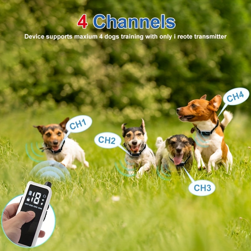 Dog Training Collar with Remote – Rechargeable E-Collar with Shock, Vibration, and Tone Modes, 2.4G Wireless Remote, USB Charging, Safe & Effective Pet Trainer for Small, Medium, and Large Dogs, 1pc & 2pc