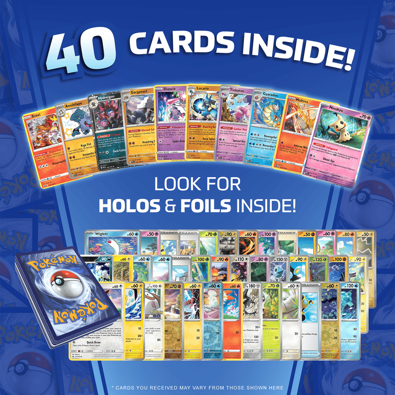 Pokémon Cards 40-Pack Guaranteed Holographic Rare Holo Value Bundle, Vintage to Modern Sets 1996 to Present, Random Assorted Official Pokémon Trading Cards, Gift for Collectors and Fans
