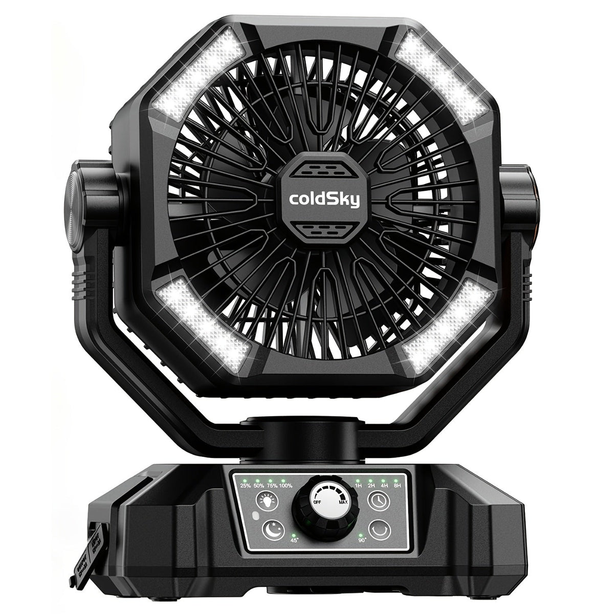 Camping Fan with 20000mAh Battery, 8-Speed Settings, Enhanced Motor, and USB Rechargeability - Portable Tent Fan for Camping, Hiking, Outdoor Adventures, and Emergency Use