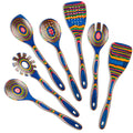 Pakkawood Kitchen Utensil Set, Spurtle, Spatula, Wood Spoon, Cooking Tools, Heat Resistant, Non-Stick Safe, Wooden Serving Utensils for Cooking and Baking, Gift for Women and Men