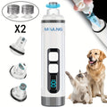 Quiet Dog Nail Grinder with LED Light – Upgraded 3-Speed Rechargeable Electric Pet Nail Trimmer & Grinder Kit, Painless Paw Grooming for Small, Medium, and Large Dogs & Cats