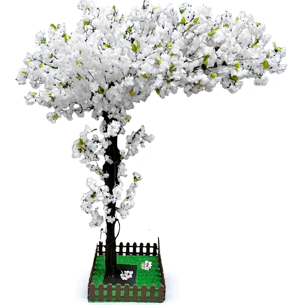 Artificial Cherry Blossom Tree Large Handmade Light Pink, Silk Flower Wishing Tree for Indoor Outdoor Home Office Wedding Party, Easy Assembly No Maintenance, 70"x47" / 78"x59"