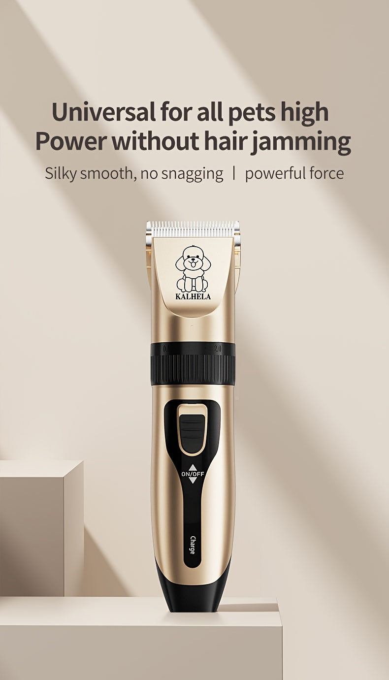 USB Rechargeable Wireless Pet Hair Trimmer for Dogs and Cats - Cordless Grooming Scissors with 3.6V Low Voltage Safe Lithium Battery, Professional Pet Clipper for Home and Salon Use