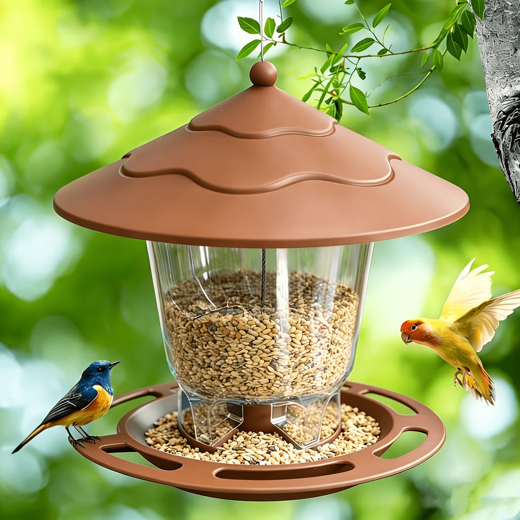 Minimalist 3D Hummingbird Feeder: Outdoor Garden Hanging Automatic Nectar Feeder for Wild Birds – Modern Design Backyard Patio Wildlife Feeding Station