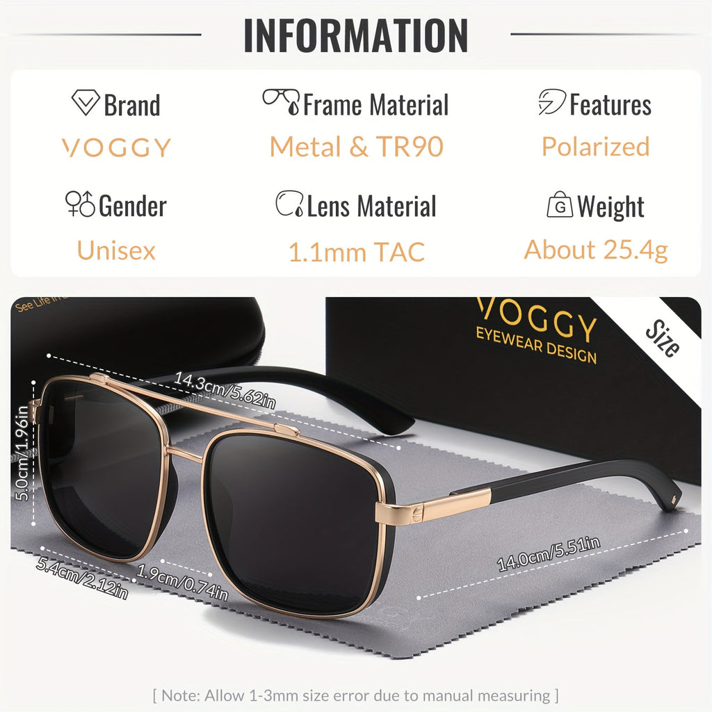 Retro Pilot Polarized Sunglasses Unisex Metal TR90 Frame UV Protection Aviator Style for Driving, Fishing, and Outdoor Activities, 5 Colors