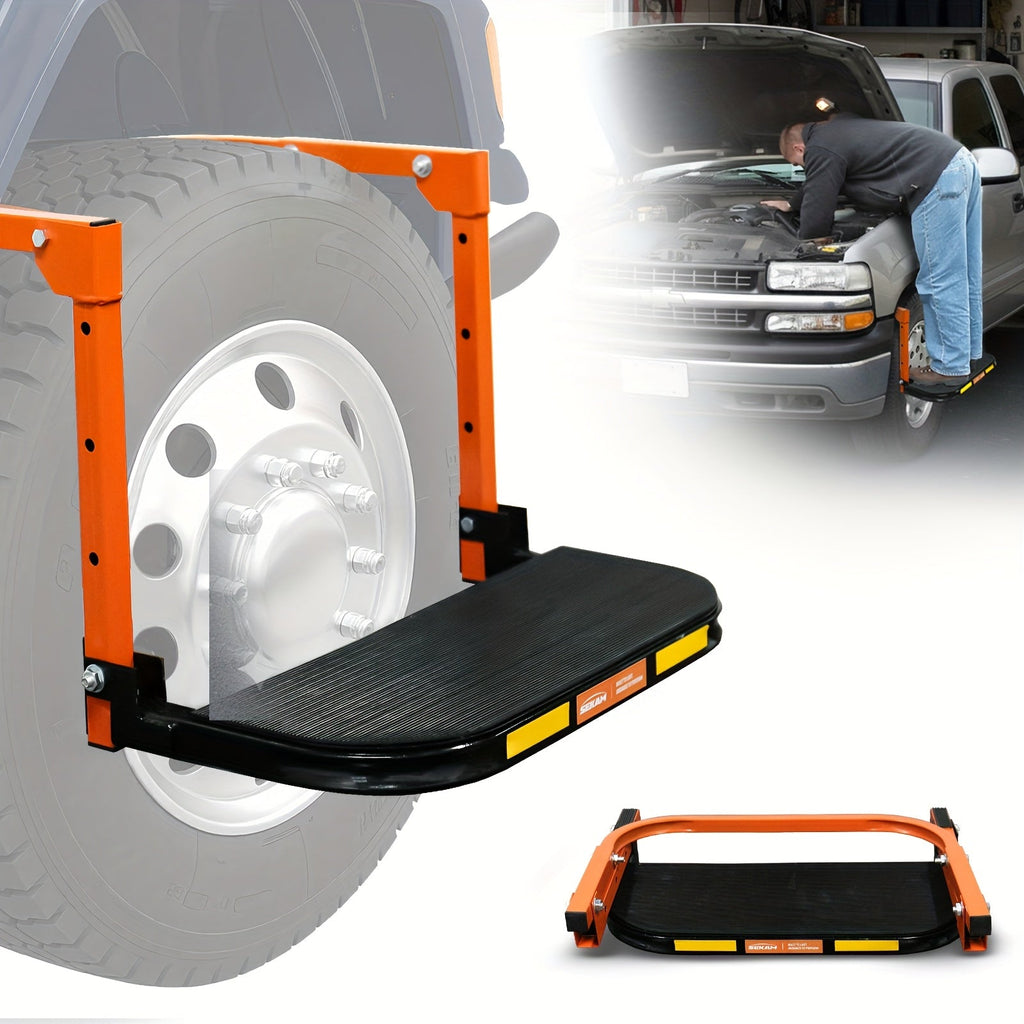 Portable Tire Step – Foldable Anti-Slip Pedal, Height & Width Adjustable, 450 or 550 LB Load Capacity, for RV, SUV, Truck & Lifted Vehicles – Nova Mart