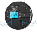 Portable CD Player with FM Transmitter & Built-In Speaker Rechargeable CD RW MP3 LCD Display Anti-Skip Stereo Sound for Desk & Headphone Use – Black