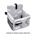 Baby Shopping Cart Cover & Seat Protector, Universal Fit for Most Grocery Carts, Easy Install for Supermarkets Airports & Malls, Clouds Gray & Cloud Pink