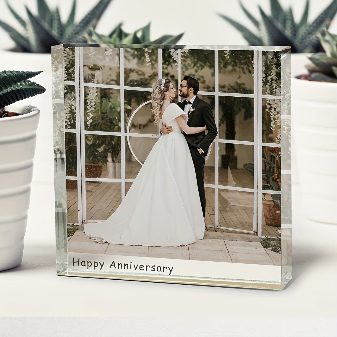Custom Acrylic Photo Block - Personalized Pet Memorial Keepsake with "Love You Forever" Engraving, High-Quality Photo Print for Dog & Cat Loss, Home Decor Memorial Gift for Pet Lovers & Anniversaries