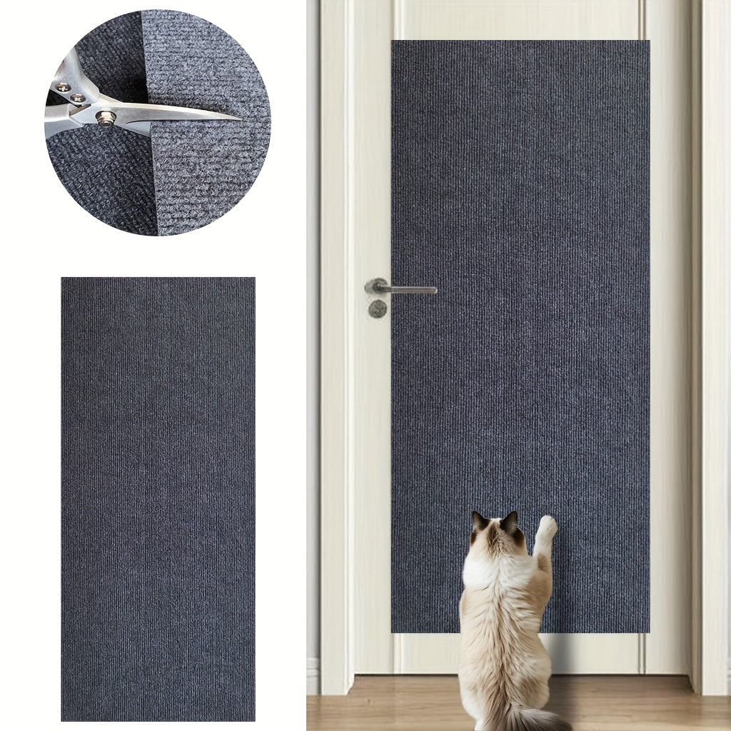 自粘式猫抓垫，适用于墙壁和家具——防抓毛毡及聚酯纤维猫爬架垫，家具保护贴，家居装饰用室内互动猫抓板