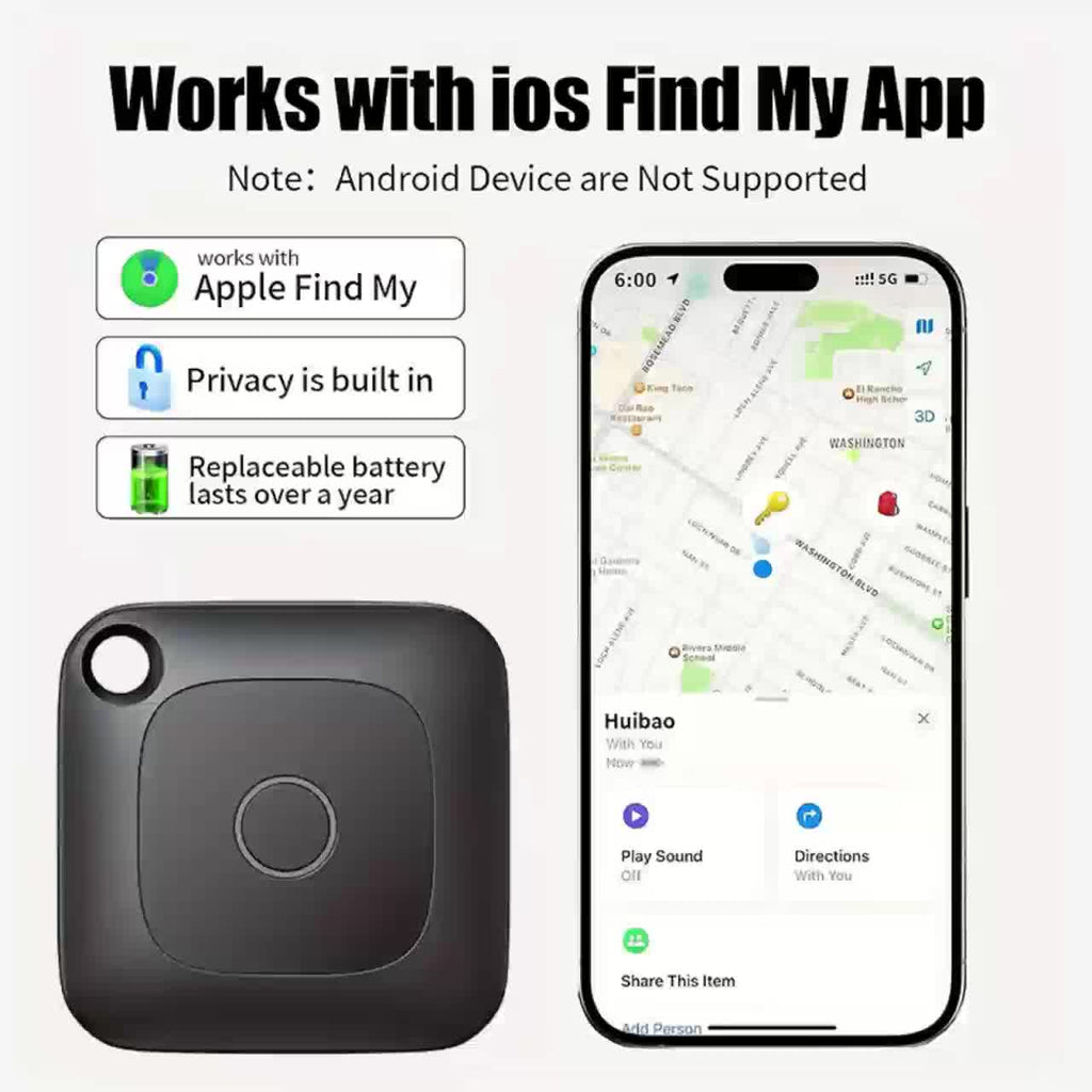 Portable Real-Time GPS Tracker Global Coverage Location Tracking Device for Cats, Dogs, Keys, Wallets, Luggage, Anti-Loss Finder, Android & Universal, Single or 4-Pack