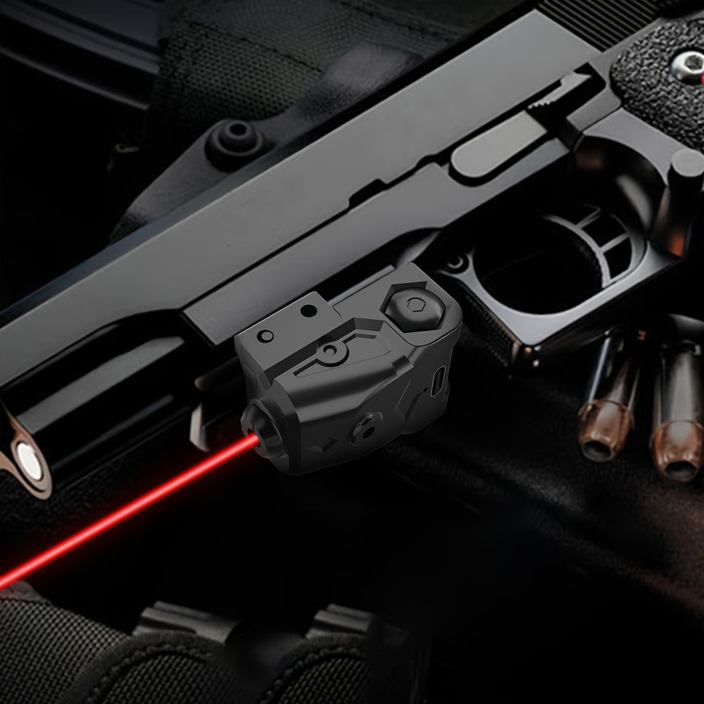 Compact Pistol Laser Sight Green Red Purple Type-C Rechargeable Ultra-Compact Handgun Laser with 20mm Picatinny Rail and Ambidextrous Switch for Most Pistols and Rifles