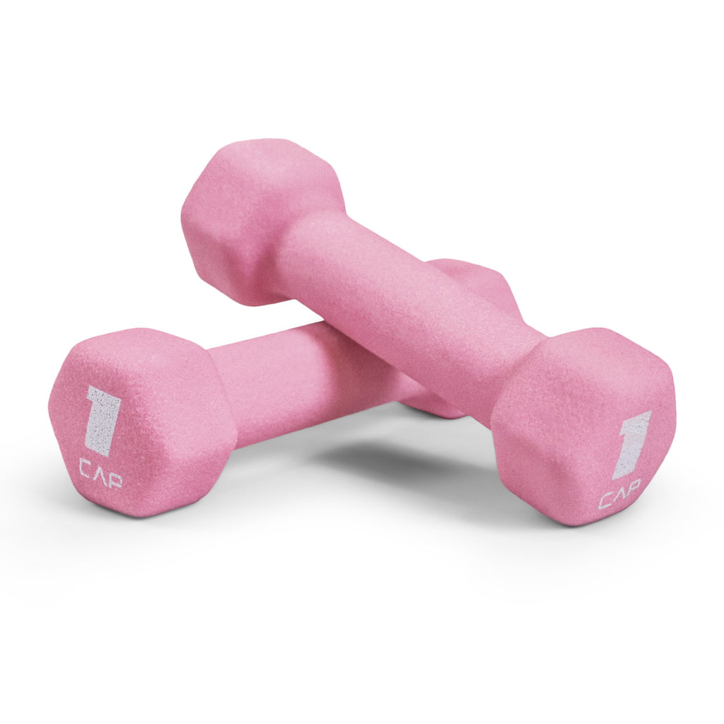 Neoprene Hex Dumbbell Set (Pair) - Non-Slip Color-Coded Cast Iron Hand Weights for Men & Women, Home Gym Strength Training Free Weights, 2LB to 15LB Sold in Pairs