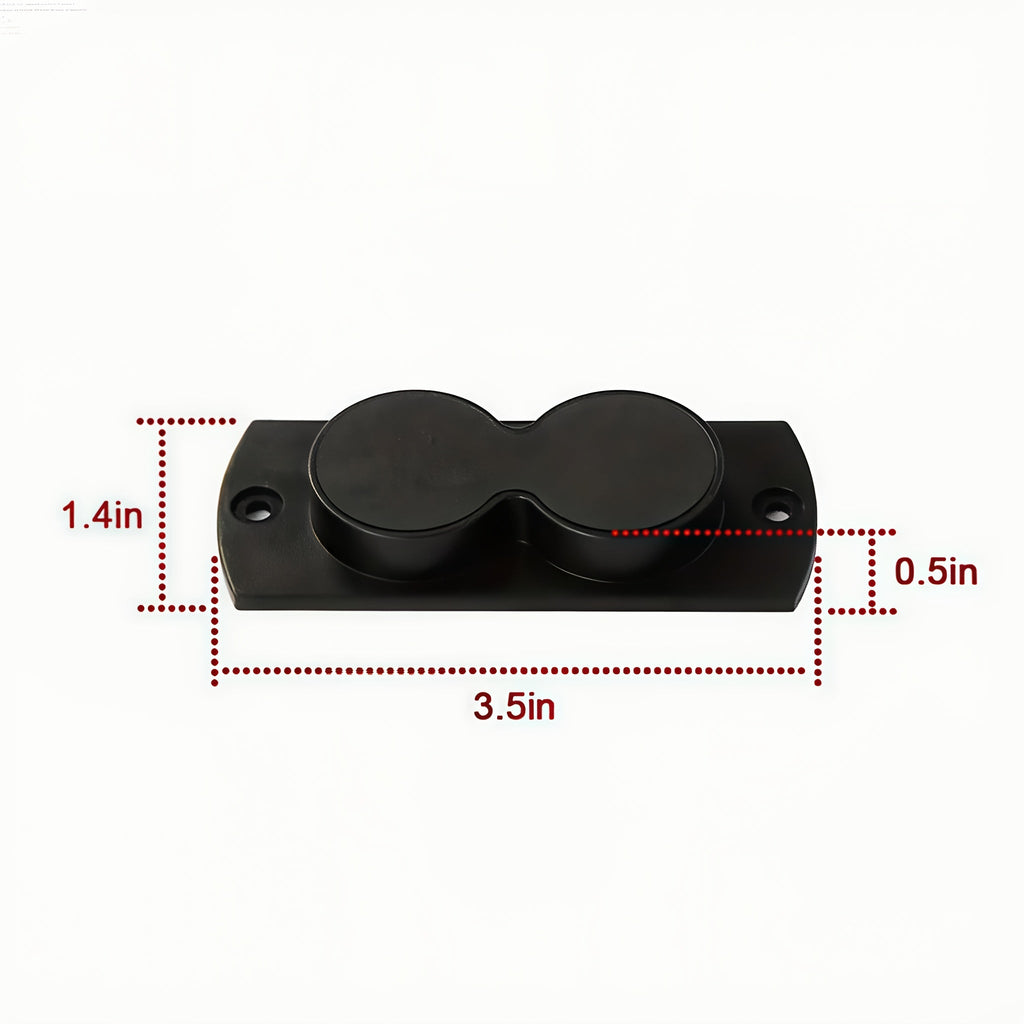 Magnetic Pistol Holster Mount – 30 lbs Rubber Coated Gun Holder for Car, Truck, Home, Wall, and Table, Quick Draw Ready, Won't Scratch Firearm, Strong Double-Sided Tape Included