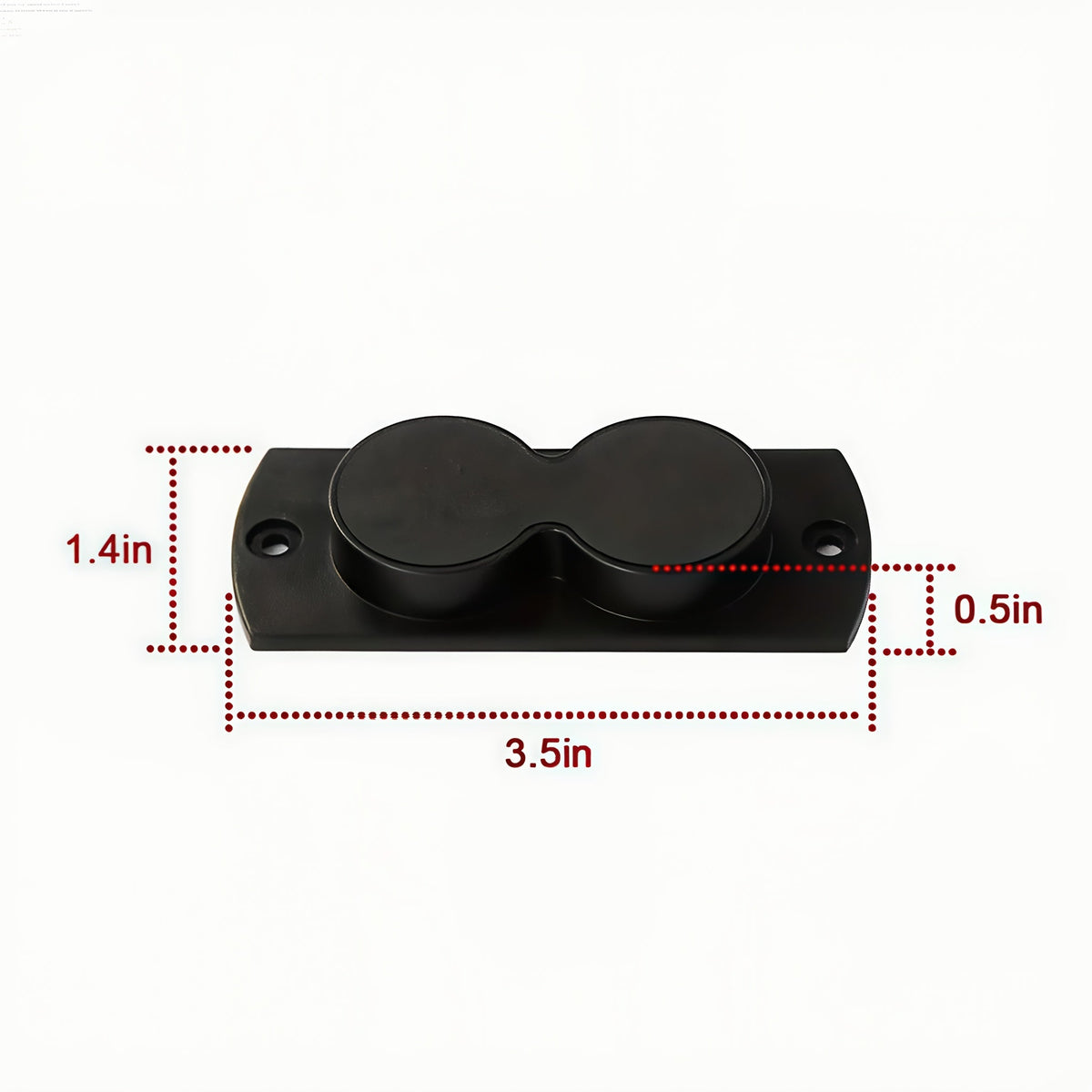 Magnetic Pistol Holster Mount – 30 lbs Rubber Coated Gun Holder for Car, Truck, Home, Wall, and Table, Quick Draw Ready, Won't Scratch Firearm, Strong Double-Sided Tape Included