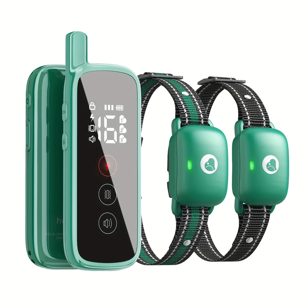 Dog Training Collar with Remote, 3 Training Modes (Beep, Vibration, Shock), E-Collar for Medium to Large Dogs, Smart Icon Remote Receiver Function