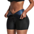 Women's High-Waist Sauna Compression Shorts – Slimming Sweat-Enhancing Capri Pants, Button-Up Shaping Three-Quarter Leggings for Gym and Fitness (S-XXL)
