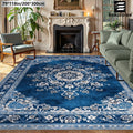 Luxury Velvet Bohemian Area Rug – Non-Slip Machine Washable 100% Polyester Flat Printed Carpet for Living Room Bedroom Kitchen in 5 Sizes