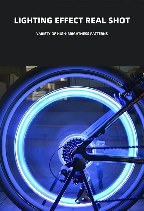 LED Tire Valve Stem Caps with Breathing Light & Running Horse Effect, 4/8/16pcs Glow Wheel Valve Core Caps for Car, Motorcycle, Bike – Wind Fire Wheel Light, UV & Explosion Proof – Green/Red/Blue Skeleton