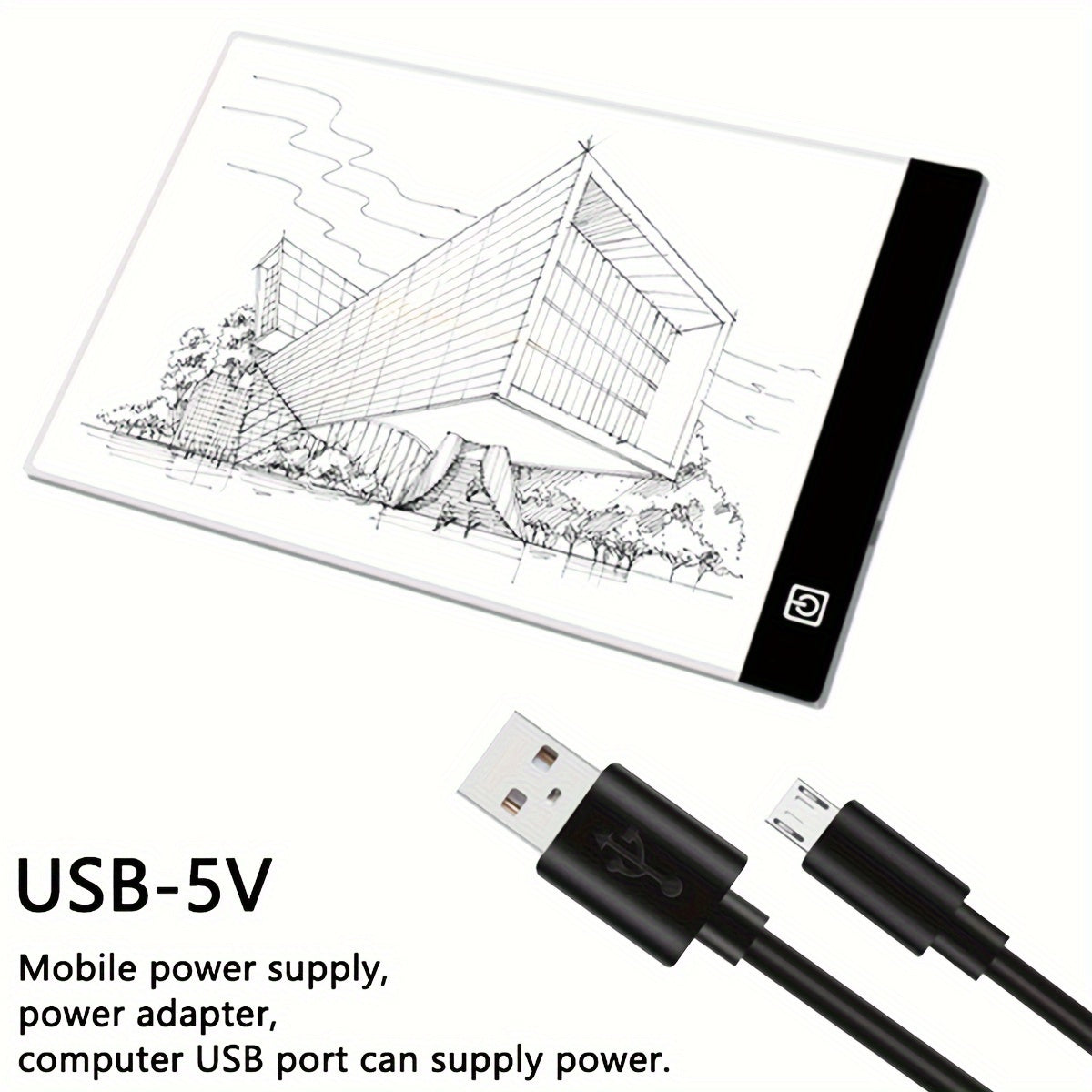 A2 LED Light Pad for Diamond Painting, Tracing, and Drawing, 3-Level Brightness, USB Powered, Ultra-Thin Acrylic Light Board, 15.75x23.62 Inch, for Diamond Art Supplies and Animation