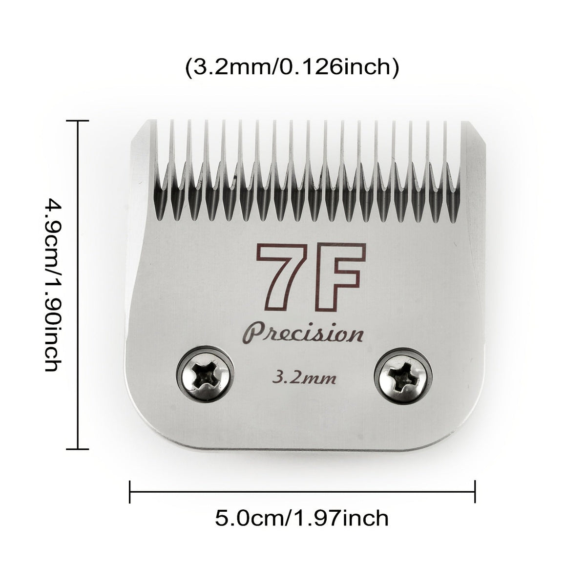 4-Pack A5 Dog Grooming Clipper Blades Set - Detachable Stainless Steel Blades #10 #7F #5F #4F Compatible with Andis, Oster, Heiniger & All A5 Series Clippers, Professional Pet Grooming Replacement Blades